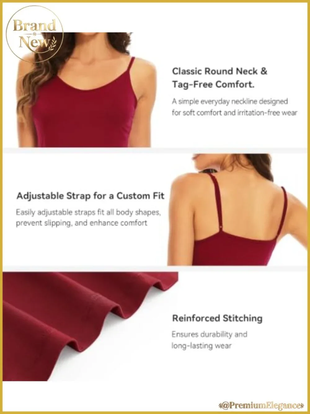 Viscose from Bamboo Slip Dress Sleeveless V-Neck Chemise Nightgown Adjustable